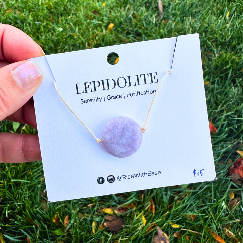 Serenity | Lepidolite Adjustable Necklace