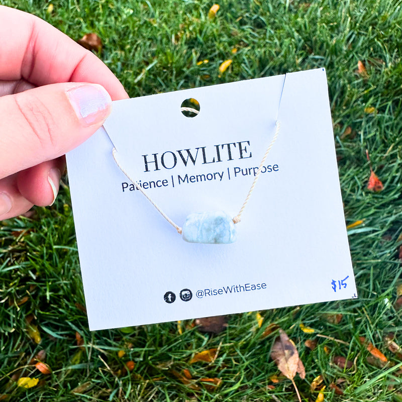 Patience | Howlite Adjustable Necklace