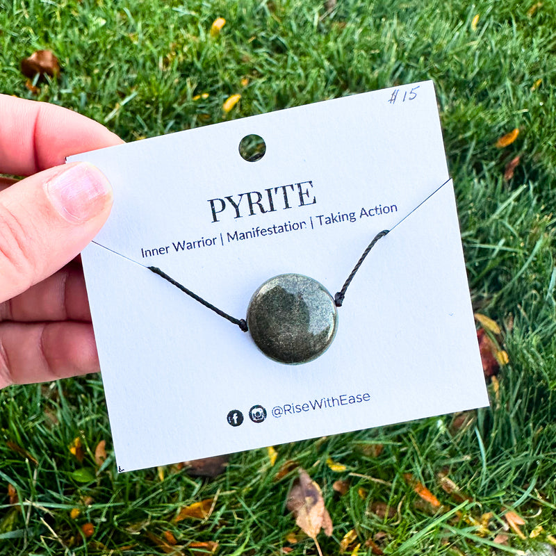 Abundant Glow | Pyrite Adjustable Necklace