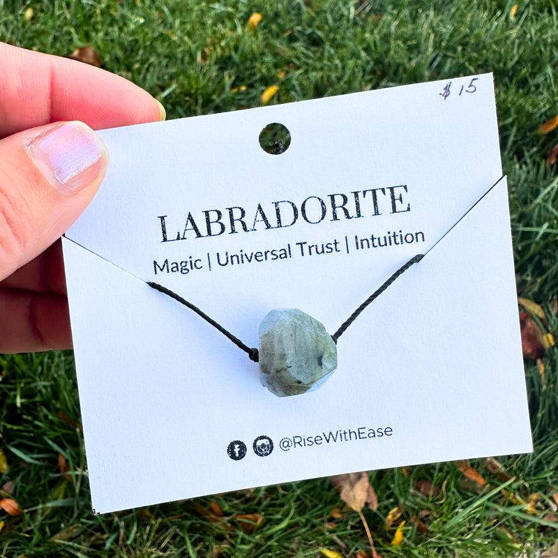 Hidden Spark | Labradorite Adjustable Necklace