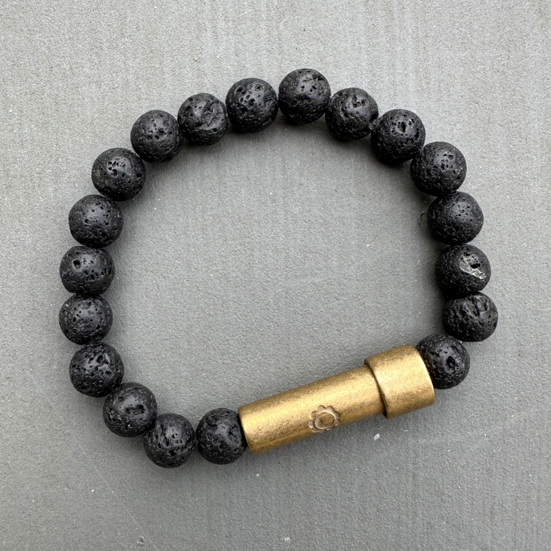 Cleansing | Black Lava Rock Intention Bracelet