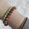 Grinch | Green Sea Sediment Jasper Intention Bracelet